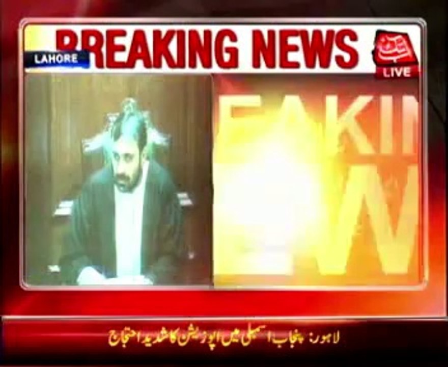 Opposition protest continues in Punjab Assembly