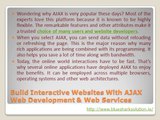 Build interactive websites with AJAX web development and web services