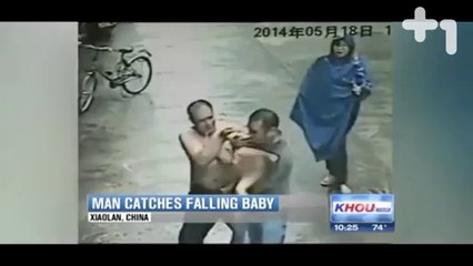 3. kattan düşen bebeği böyle kurtardı