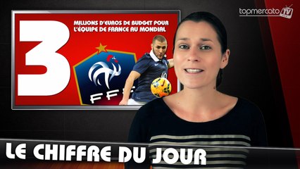 Le chiffre du jour : 3 M€ de budget pour l'équipe de France au Mondial !