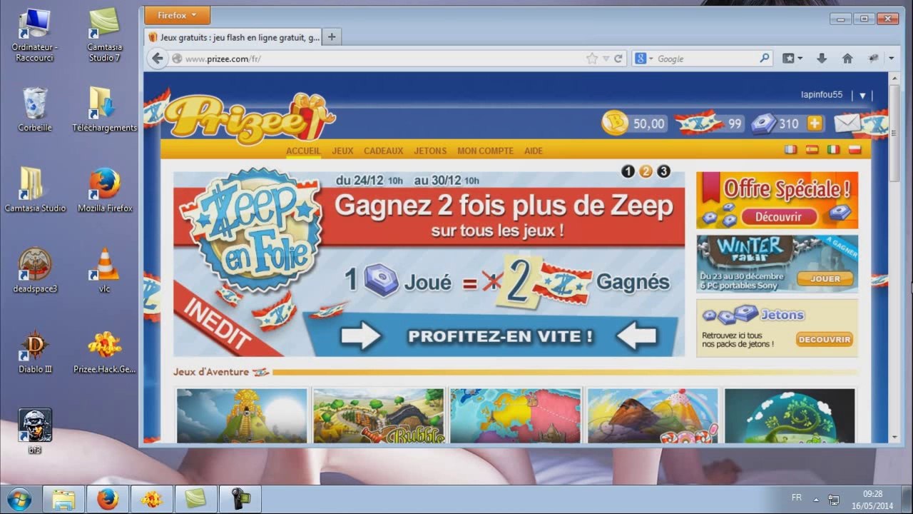 Prizee Triche - Avoir des jetons gratuit - Prizee Astuce Télécharger