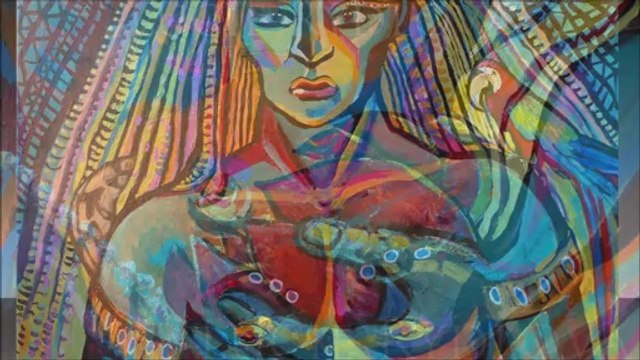 Peinture PORTRAITS visage - peinture contemporaine ©RYDLOVA Lucie 2014