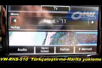 Volkswagen RNS510 Harita Yükleme ve Türkçeleştirme