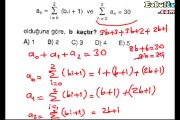 Toplam Sembolü soru çözümleri 11. sınıf matematik örnekleri