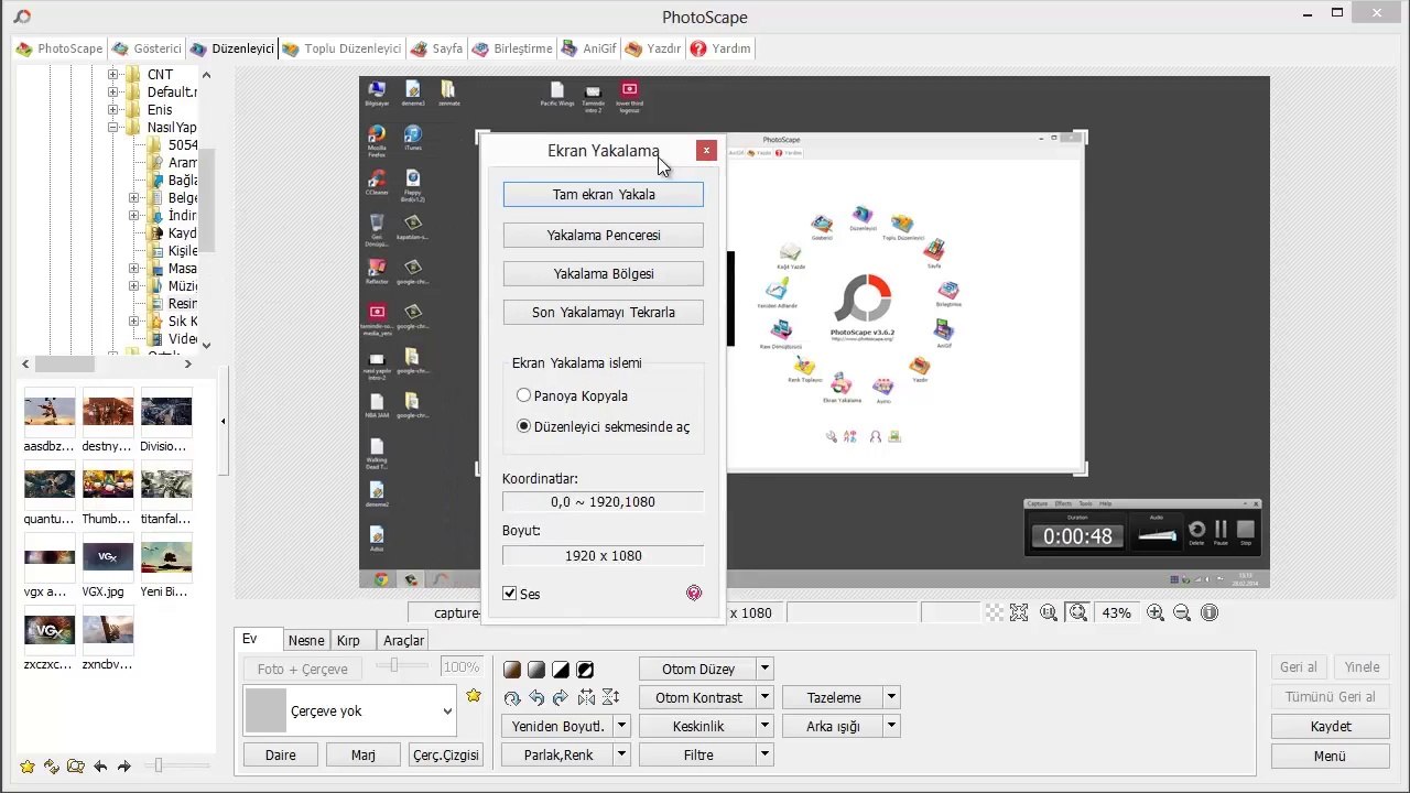 PhotoScape ile Ekran Görüntüsü Nasıl Alınır