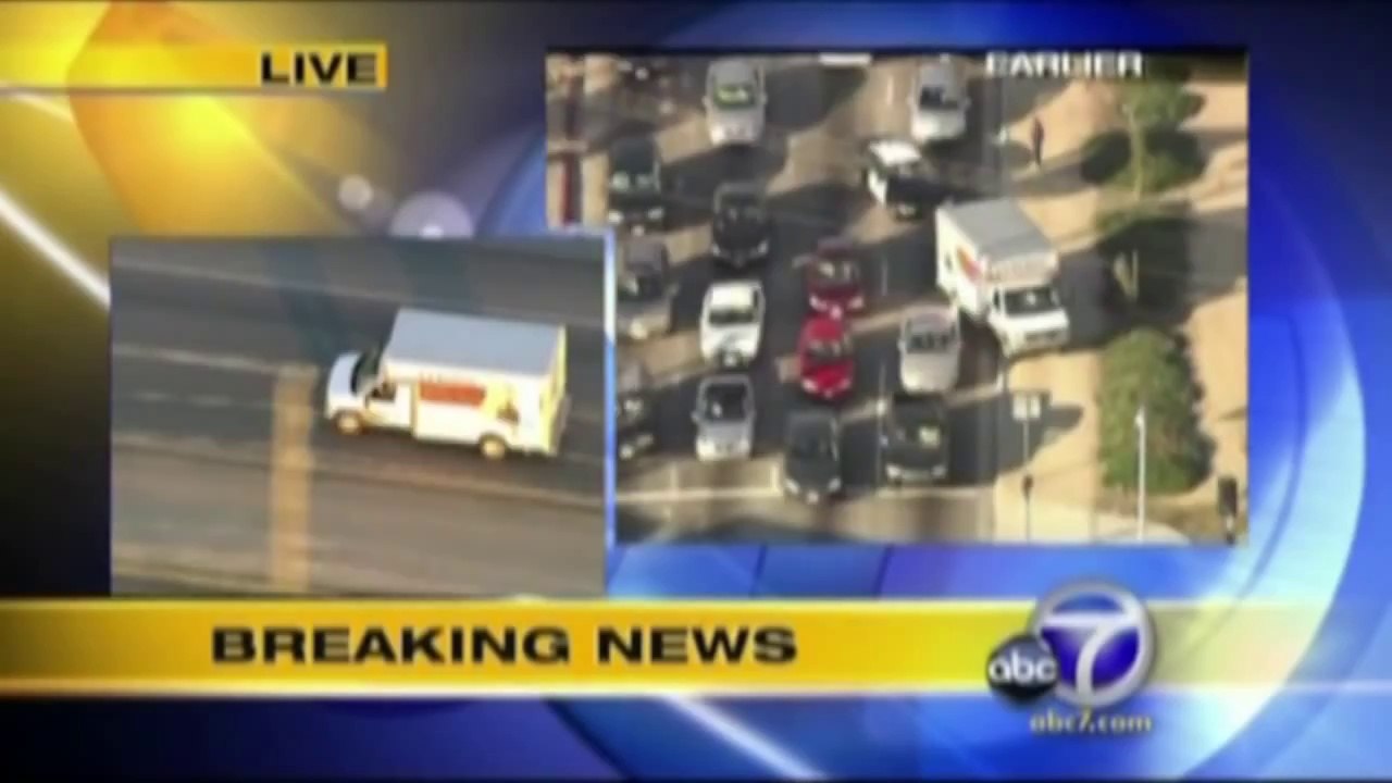 Southern California Police Chase Stolen U-Haul Truck