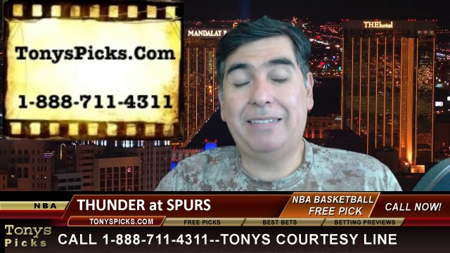 NBA Playoff Odds Game 3 Oklahoma City Thunder vs. San Antonio Spurs Pick Prediction Preview 5-25-2014