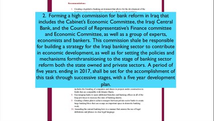 Banking System Reform Requirements in Iraq February 2014