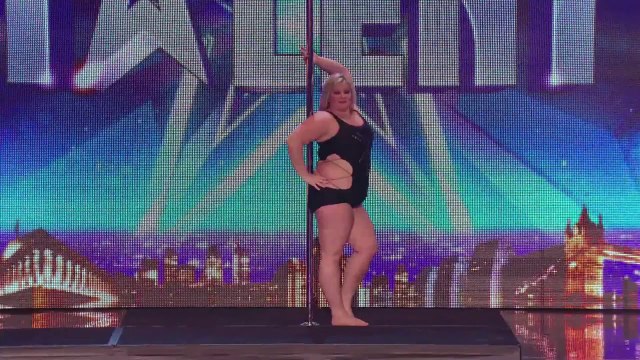 Démo de pole-dancing pendant les Britain's Got Talent 2014 - Juste FOU!!!!