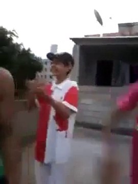 Funniest FAIL ever : a guy falling from 2nd floor + wall falling on him! Hilarious...