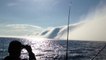 Impressive Fog cloud on Michigan lake.. Like a Tsunami!