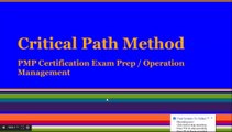 PMP® Exam Prep Online, PMP Tutorial | Critical Path Method (CPM) Scheduling Complex Projects an easy way
