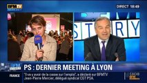 BFM Story: Européennes: Meeting de fin de campagne du PS à Lyon - 23/05