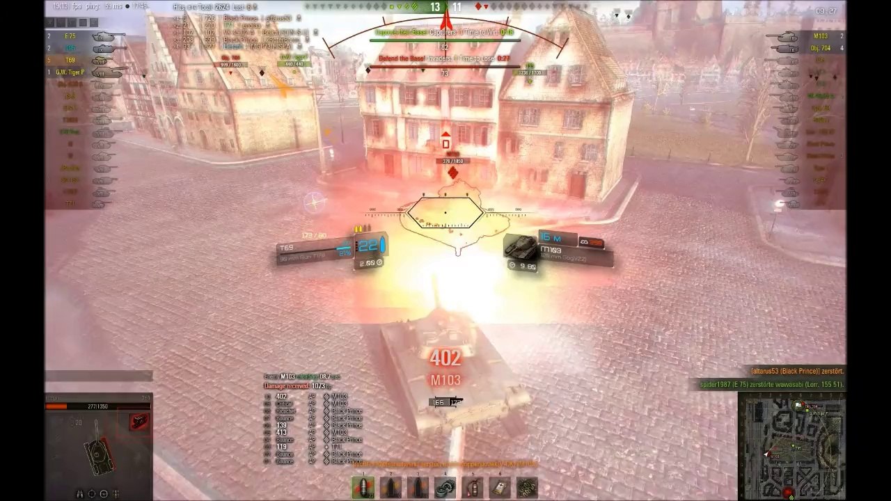 WOT gameplay - T69 - 3000dmg - 6kills / Top Gun