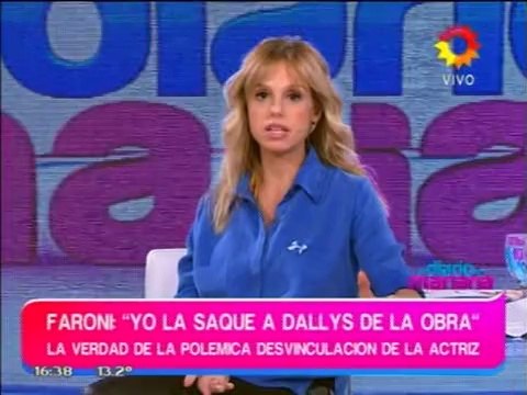 Pronto.com.ar Faroni habla de la polémica con Dallys