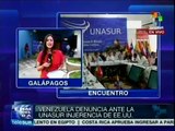 UNASUR estudia denuncia de Venezuela por injerencia de EE.UU.