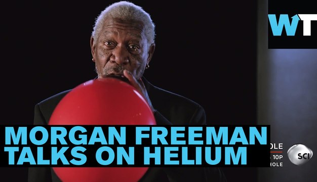 Morgan Freeman on Helium Sounds Squeaky | What’s Trending Now