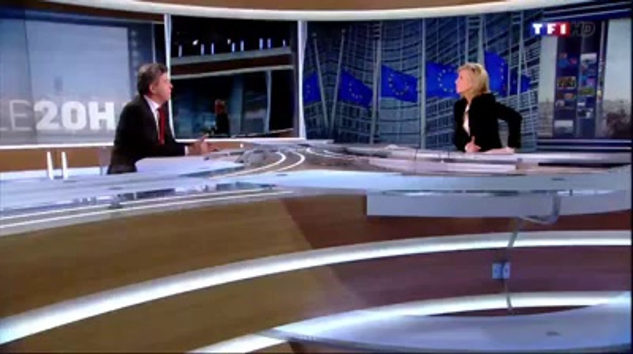 Jean-Luc Mélenchon au TF1 20h00 le 23/05/2014