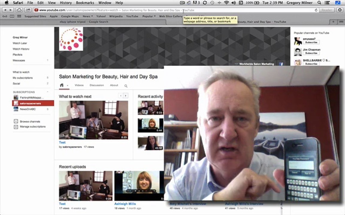 Salon Marketing Ideas: Uploading on YouTube From Your Phone
