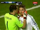 Iker Casillas y su beso a Sergio Ramos