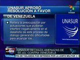 Unasur rechaza que EEUU persiga sancionar a funcionarios venezolanos