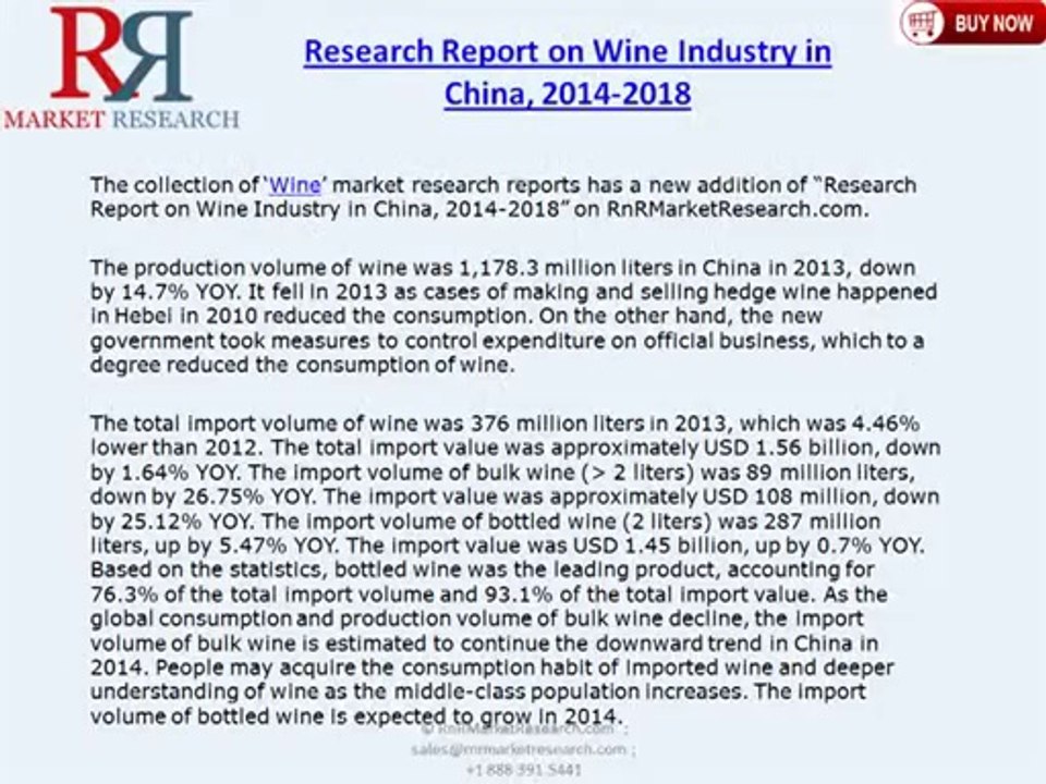 Wine Industry Research Report in China 2014-2018