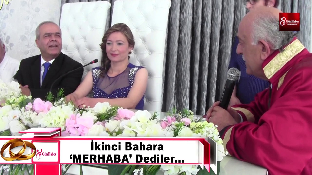 Semir Yazıcı&Gülten Karaduman nikah töreni 8gunhaber [Yüksek Kalite ve Büyüklük]