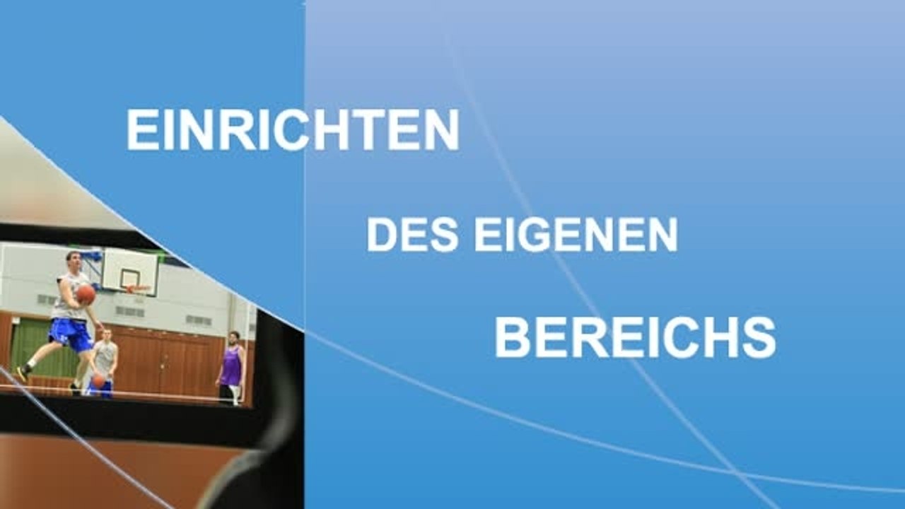 NRWsportTV - Eigenen Bereich einrichten