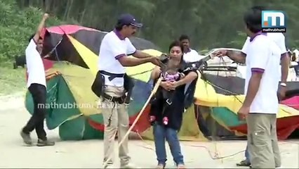 Baby doing parachute Crazy parents!!!