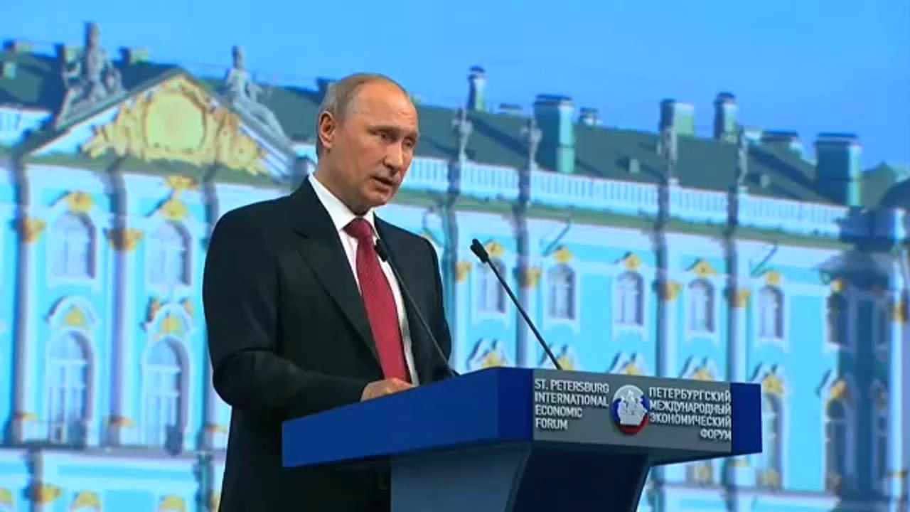 Владимир ПУТИН - Выступление на заседании Петербургского форума