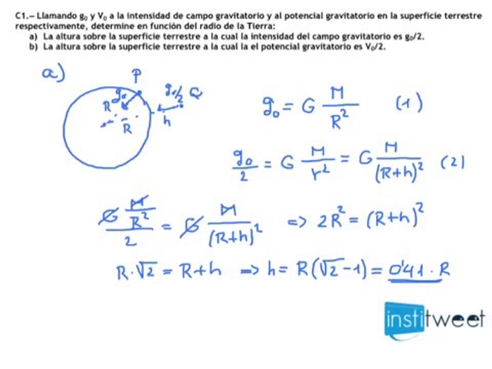 Examen Selectividad Madrid 2006 Campo Gravitatorio