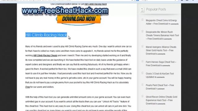 Hill Climb Racing Cheats 2014 Updated With Proof