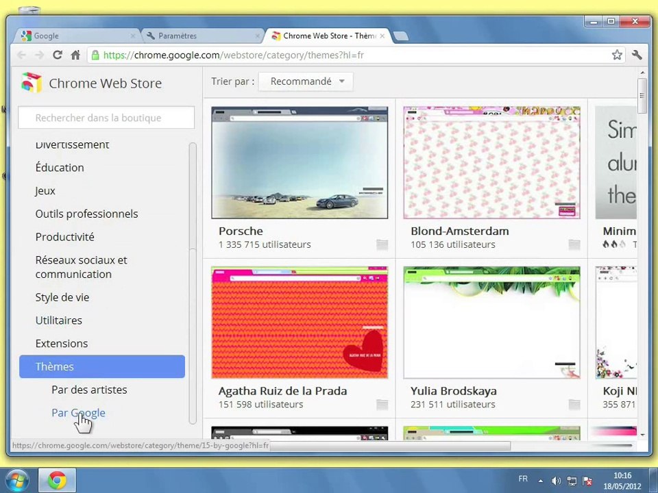 La Formation - Google Chrome 19 - 01 - Découvrir l'application - 2- Personnaliser l'apparence du navigateur