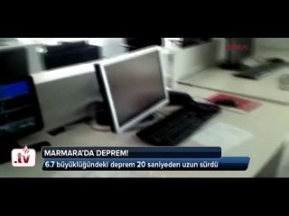 İŞTE DEPREM ANI