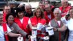 Adriana karembeu lance à Vincennes la quête nationale de la Croix Rouge