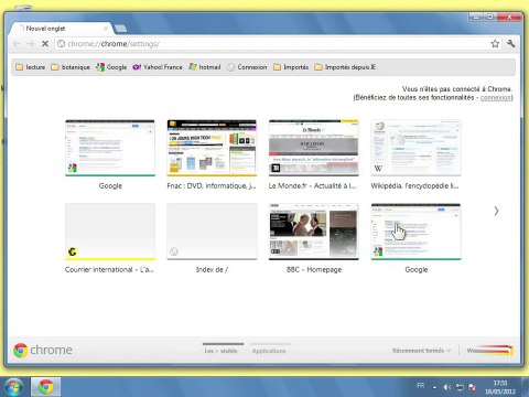La Formation - Google Chrome 19 - 04 - Conserver et retrouver un site internet - 1- Modifier la page d'accueil