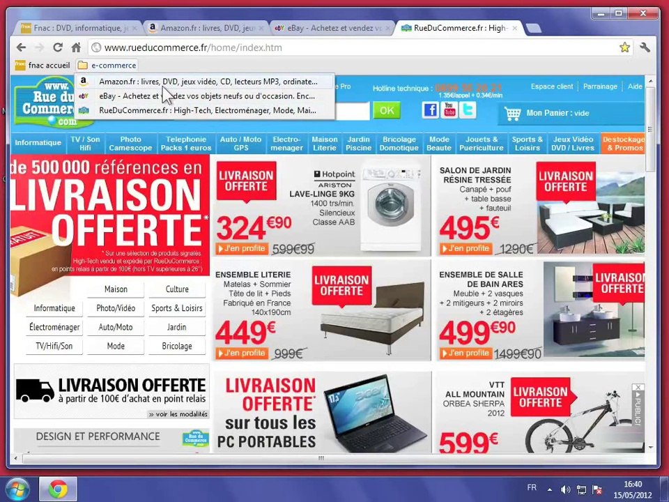 La Formation - Google Chrome 19 - 04 - Conserver et retrouver un site internet - 3- Conserver un site internet dans les favoris