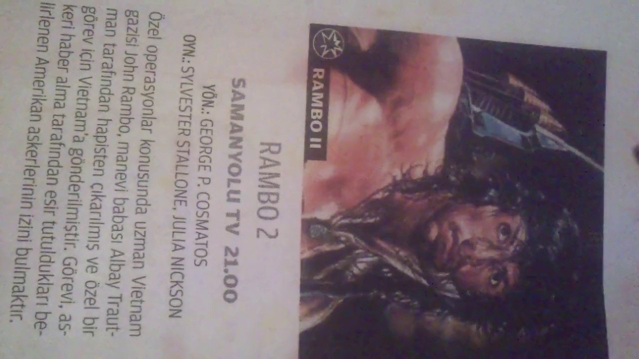 RAMBO 2 - sinema tanıtımı - kubilaysavash