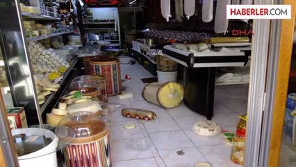 Gökçeada'da Bazı Binalarda Duvar Yıkıldı