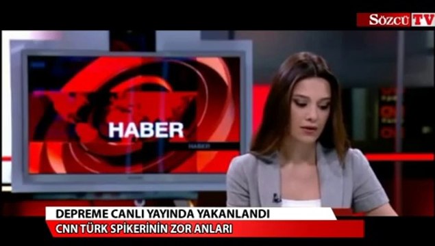 Depreme canlı yayında yakalandı