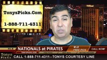 MLB Odds Pittsburgh Pirates vs. Washington Nationals Pick Prediction Preview 5-24-2014