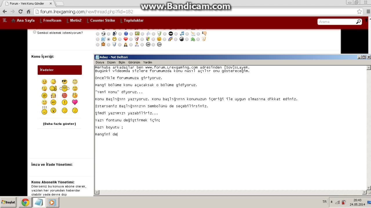 [L]-ReX Gaming "Forum Kullanımı" - Nasıl Konu Açarım? Konu açmak için kullanabileceğim şeyler?-