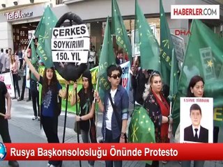 Rusya Başkonsolosluğu Önünde Protesto