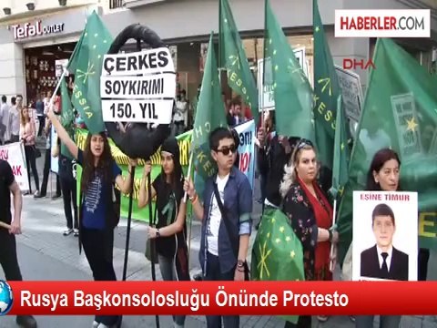 Rusya Başkonsolosluğu Önünde Protesto