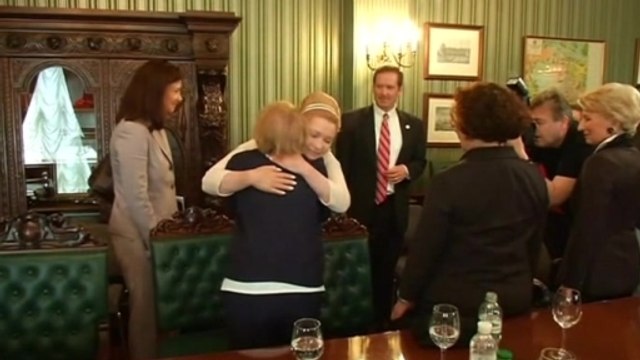 Tymoshenko, former U.S. Secretary of State Albright meet ahead of Ukrainian election