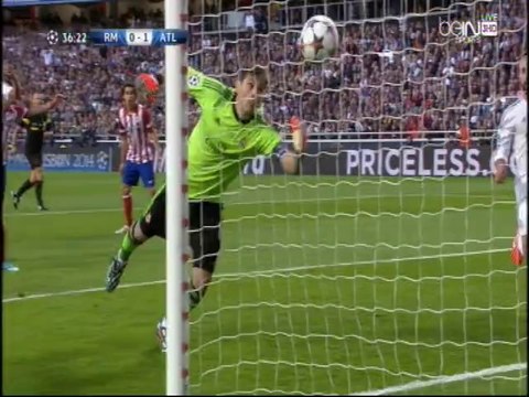 هدف أتليتكو مدريد في شباك ريال مدريد - نهائي أبطال أوروبا 2014