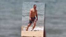 Bikini Clad Anna Faris and Swolled Up Chris Pratt Hit the Beach