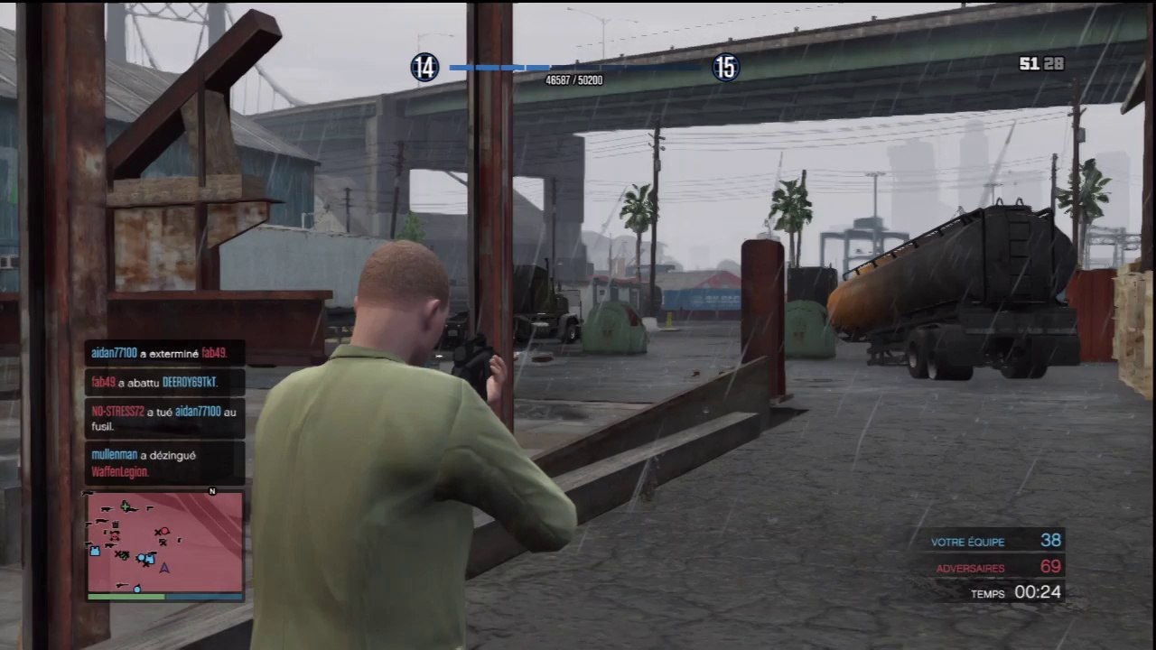 (thegamer) gta v online affrontement en équipe sur cale séche