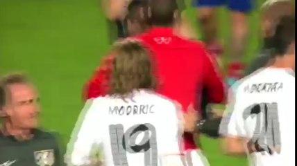 Simeone invades pitch to challenge Varane in Champions League