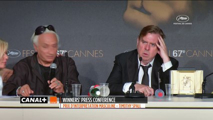 MR TURNER : Press Conference Award for Best Actor Timothy SPALL